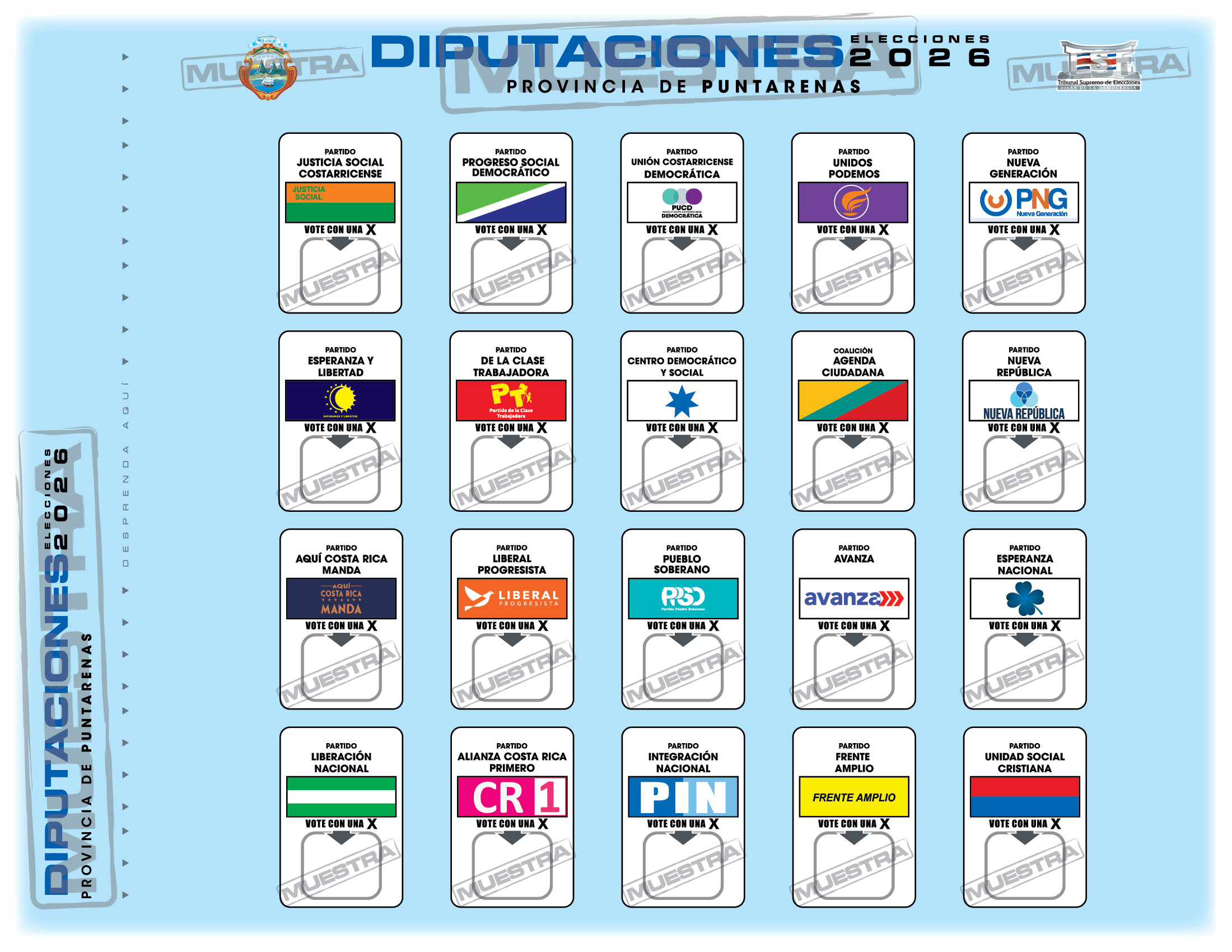 Diputaciones por la Provincia de Puntarenas