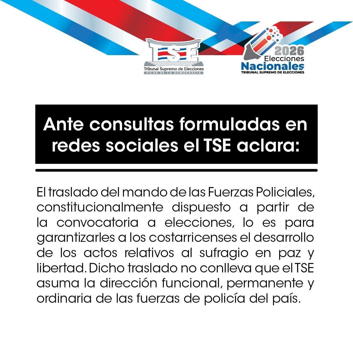 Traslado del mando de las Fuerzas Policiales