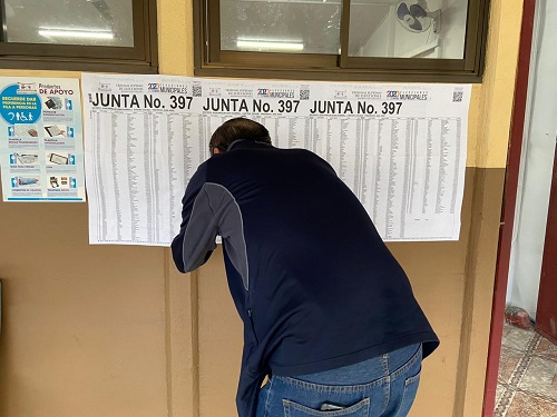 TSE define cantidad de electores por Junta Receptora de Votos 