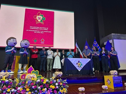 TSE  dijo presente en celebración de 50 años de la Asociación de Guías y Scouts de Costa Rica