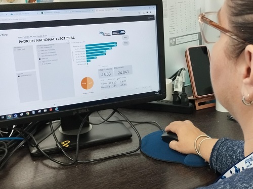 TSE facilita herramienta digital interactiva con datos del padrón electoral