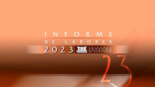 TSE publicó informe de labores de 2023